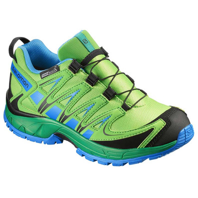 Zapatilla Salomon XA PRO 3D CS WP K Green/Azul/Negro