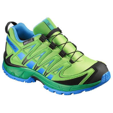 Zapatilla Salomon XA PRO 3D CS WP J vert/bleu