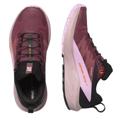 Chaussure de course Salomon Sense Ride 5 GTX Violet/Violet