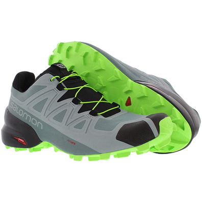 Baskets Salomon Speedcross 5 Gris / Nonir / Citron Vert