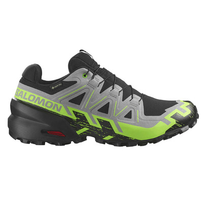 Chaussure de course Salomon Speedcross 6 GTX Gris/Noir/Vert