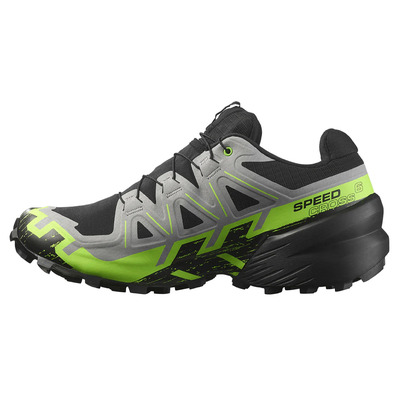 Chaussure de course Salomon Speedcross 6 GTX Gris/Noir/Vert