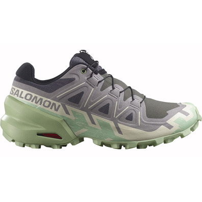 Chaussure Salomon Speedcross 6 W Gris/Vert