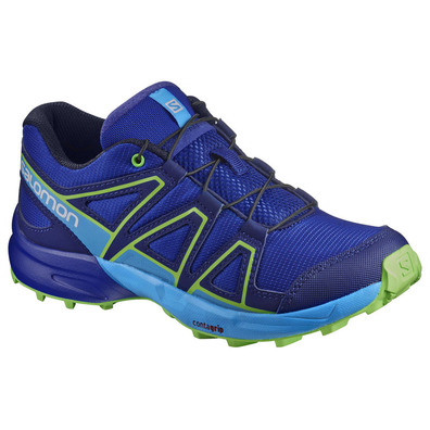 Zapatilla Salomon Speedcross J Bleu/Lima