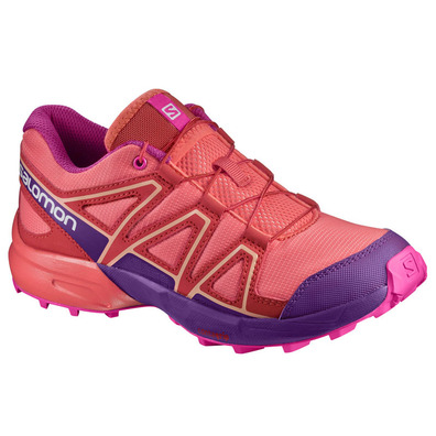 Zapatilla Salomon Speedcross J Coral/Purpur