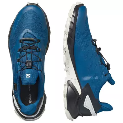 Chaussure Salomon Supercross 4 GTX Bleu/Blanc