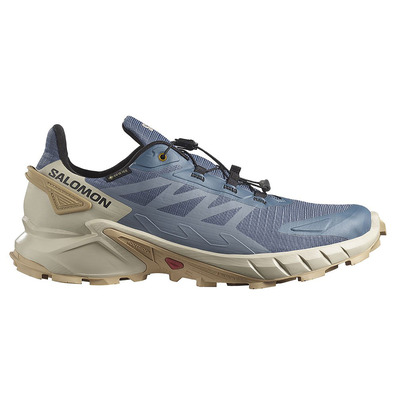 Chaussure Salomon Supercross 4 GTX Bleu grisâtre/Beige