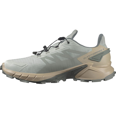 Chaussure Salomon Supercross 4 GTX Beige/Métal