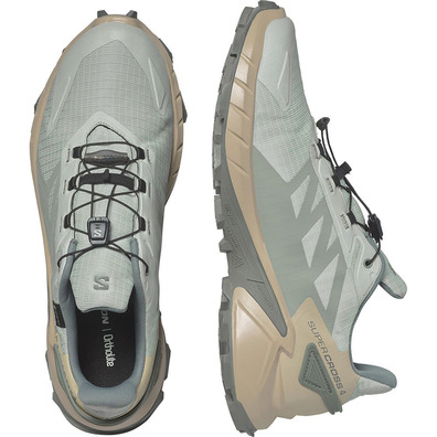 Chaussure Salomon Supercross 4 GTX Beige/Métal