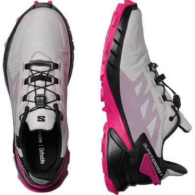Chaussures Salomon Supercross 4 GTX W Rose/Gris/Noir