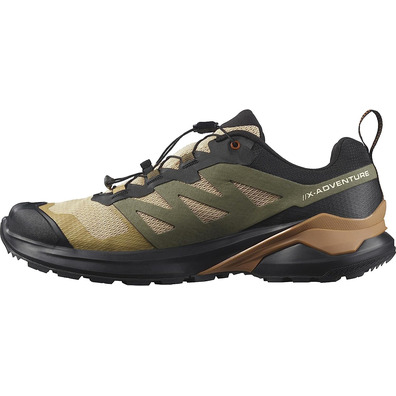 Chaussures Salomon X-Adventure GTX Beige/Vert/Noir