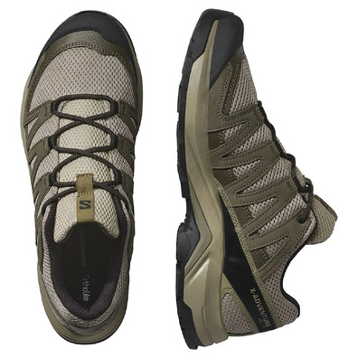 Chaussure Salomon X-Adventure Recon Vert/Beige