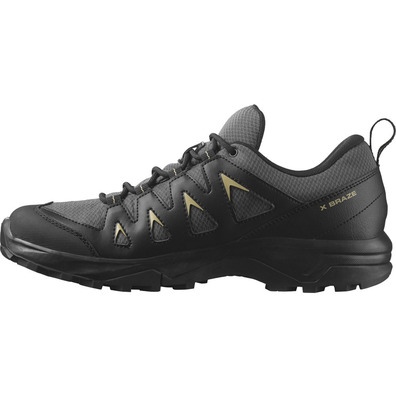 Chaussure Salomon X Braze GTX Gris/Noir/Moutarde