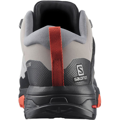 Chaussure Salomon X Ultra 4 Wide GTX W Gris/Saumon