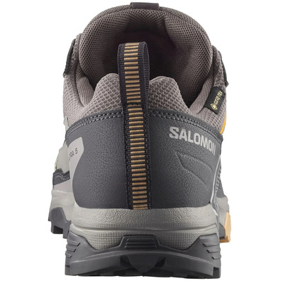 Chaussure de course Salomon X Ultra 5 GTX W Gris/Moutarde