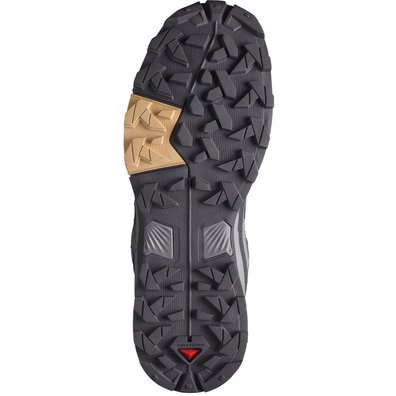 Chaussure de course Salomon X Ultra 5 GTX W Gris/Moutarde