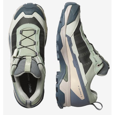 Chaussure de course Salomon X Ultra 5 GTX W Vert/Beige/Gris