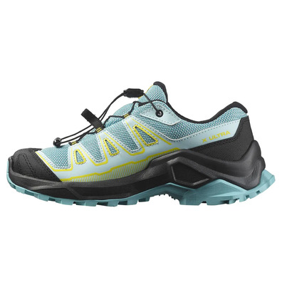 Chaussure Salomon X Ultra GTX J Aquamarine/Vert