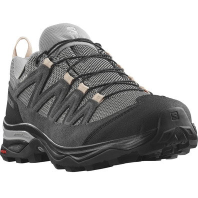 Chaussure Salomon X Ward Leather GTX W Gris/Rose