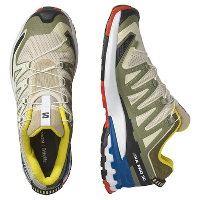 Chaussure Salomon XA PRO 3D V9 Beige/Jaune