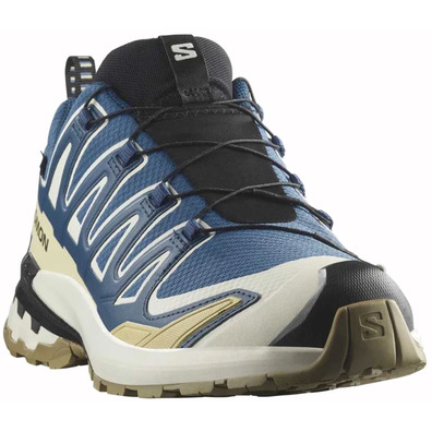 Chaussure Salomon XA PRO 3D V9 GTX Bleu/Beige/Blanc