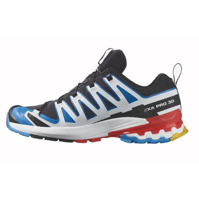Chaussure Salomon XA PRO 3D V9 GTX Noir/Bleu/Rouge