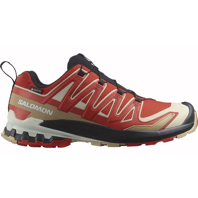Chaussure Salomon XA PRO 3D v9 GTX Rouge/Beige