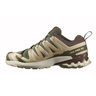 Baskets Salomon XA PRO 3D V9 Vert/Beige