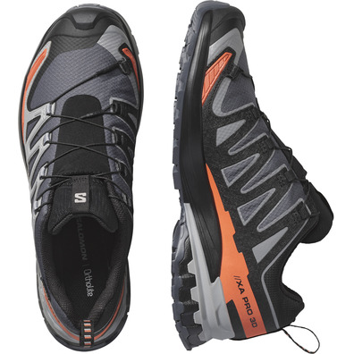 Chaussure de trail Salomon XA PRO 3D V9 Wide GTX Gris/Tile
