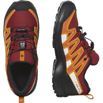 Chaussure Salomon XA Pro V8 CSWP J Maroon/Orange