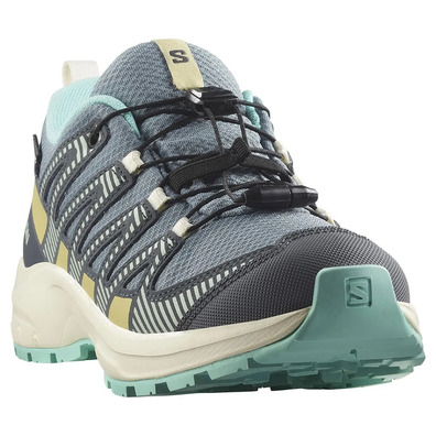 Chaussure Salomon XA PRO V8 WP Gris/Citron vert