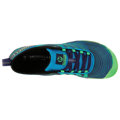 Zapatillas Merrell Vapor Glove 2 Vert/Négro/Azul