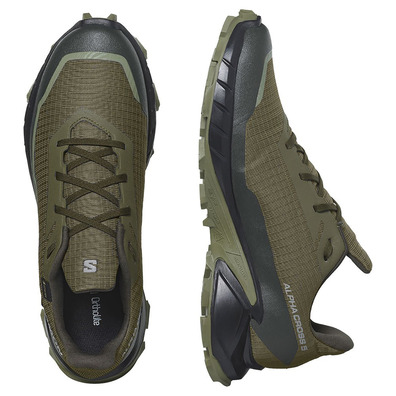 Chaussures Salomon Alphacross 5 GTX vert olive