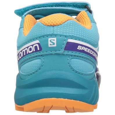 Zapatillas Salomon Speedcross Petit Turquoise/Morado/Naranja