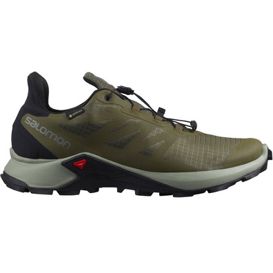 Chaussures Salomon Supercross 3 GTX Vert Olive