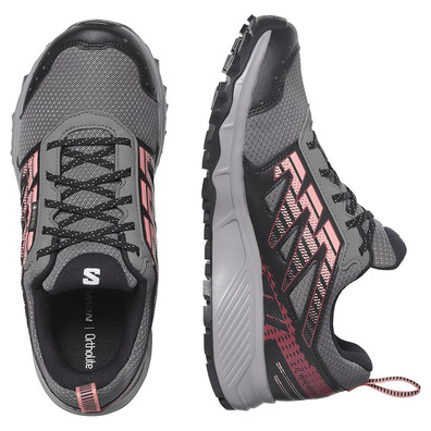 Chaussures Salomon Wander GTX W Gris/Rose