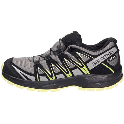 Chaussures Salomon XA PRO 3D CSWP J Gris / Noir / Jaune