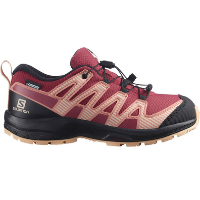Chaussures De Course Salomon XA PRO V8 CSWP J Fuchsia/Rose