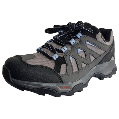 Zapatillas Effet Salomon GTX W Gris/Negro/Malva