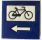 Aimant en céramique Vélo et flèche MyL 5X5 cm