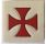 Aimant en céramique Croix des Templiers MyL 5X5 cm