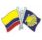 Pin Metal Flag Colombie Chemin de Santiago