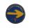Pin métal ronde Arrow Good Way