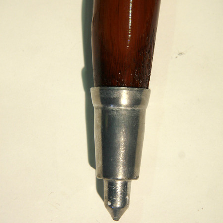 Bordon de pèlerin de châtaigne courbé haut