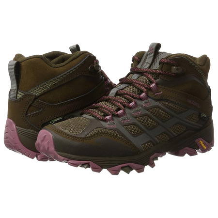 Merrell Moab FST Boot Mid GTX W Marrón/Rosa