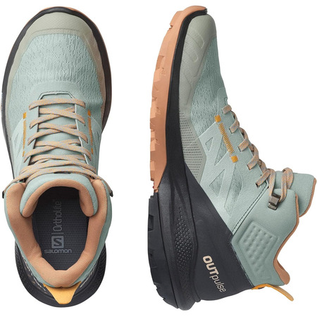 Chaussure Salomon Outpulse Mid GTX W Gris/Crème