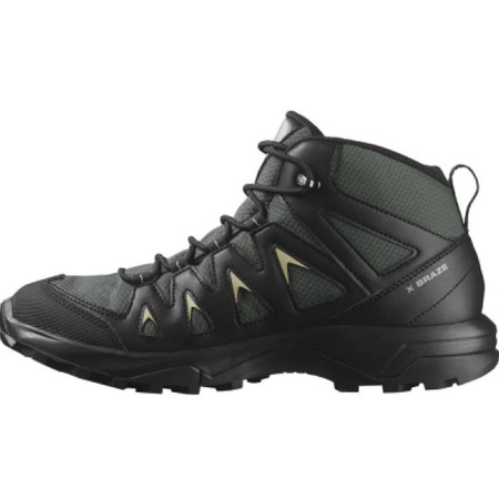Chaussure Salomon X Braze Mid GTX Noir/Vert