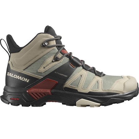Bottes Salomon X Ultra 4 Mid GTX Beige/Grenat/Noir