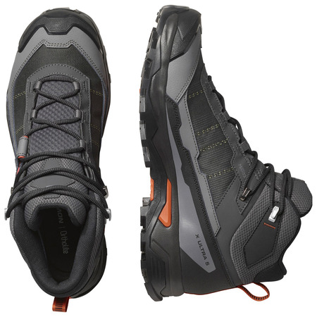 Chaussures Salomon X Ultra 5 Mid GTX Noir/Gris/Orange