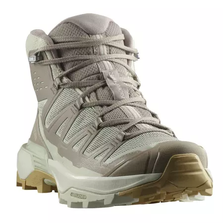 Chaussures Salomon X Ultra Edge Mid GTX W beige/vert
